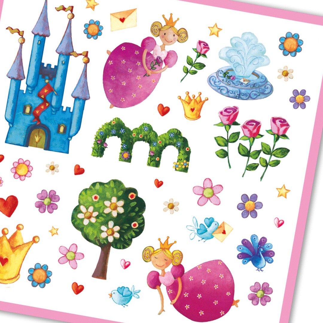 djeco stickers prinsessen - 160st | DJ08830 | 1