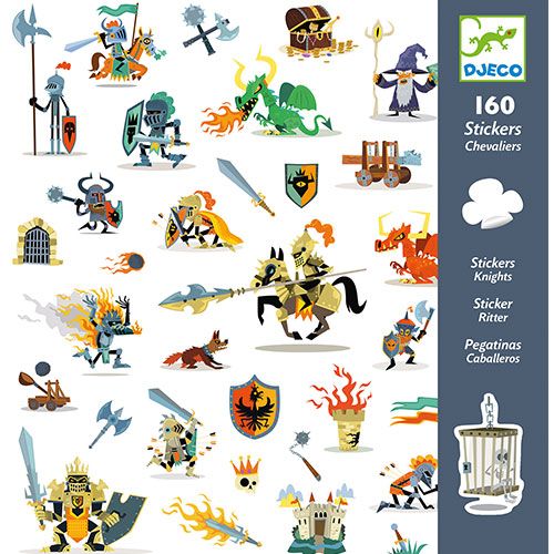 djeco stickers ridders - 160st | DJ08886 | 0