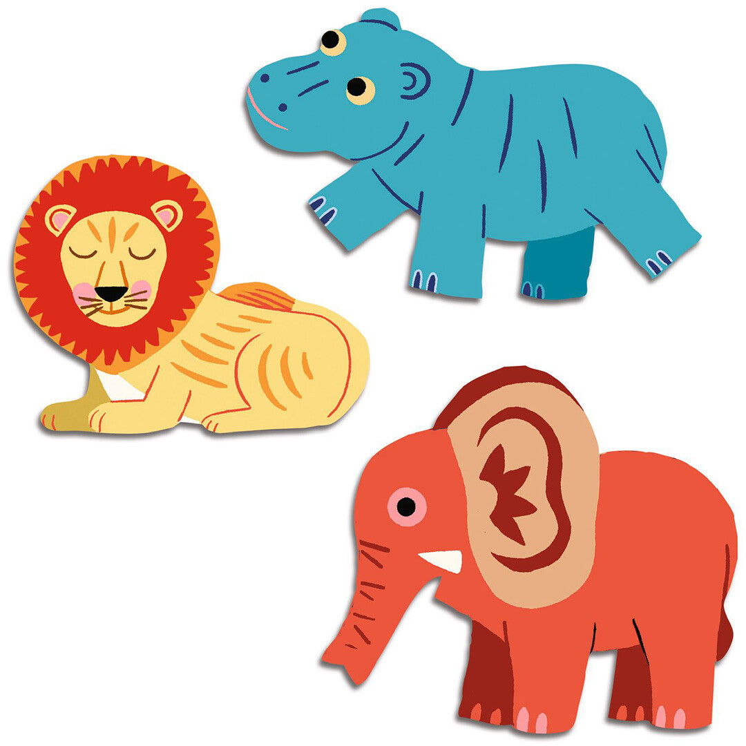 djeco stickers savannedieren - 62st | DJ00059 | 1