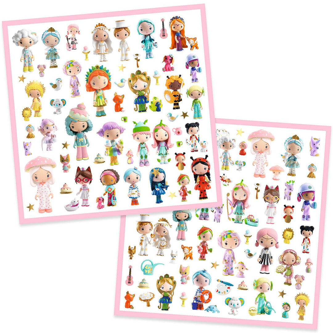 djeco stickers the little world of tinyly - 160st | DJ09286 | 1