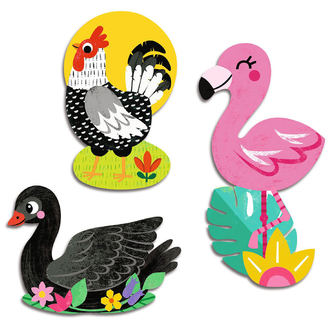 djeco stickers vogels - 62st | DJ00058 | 1