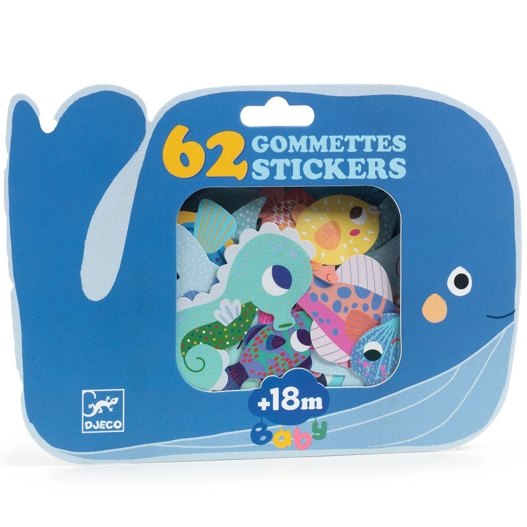 djeco stickers zeedieren - 62st | DJ00057 | 0
