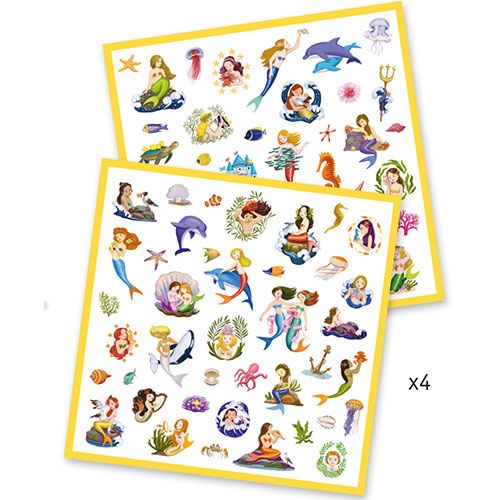 djeco stickers zeemeerminnen - 160 st | DJ08885 | 2