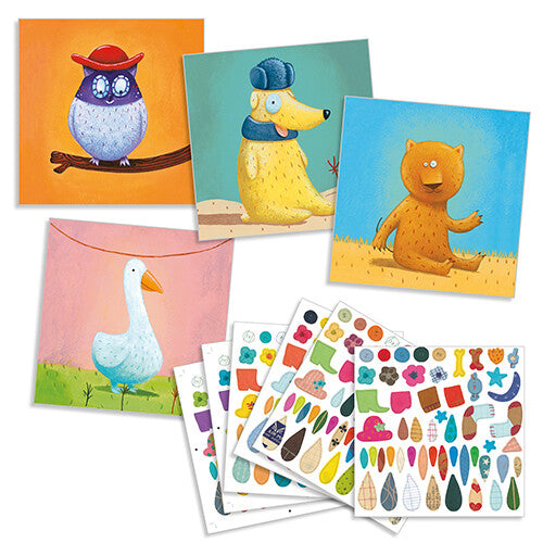 djeco stickerset dieren versieren | DJ08932 | 1