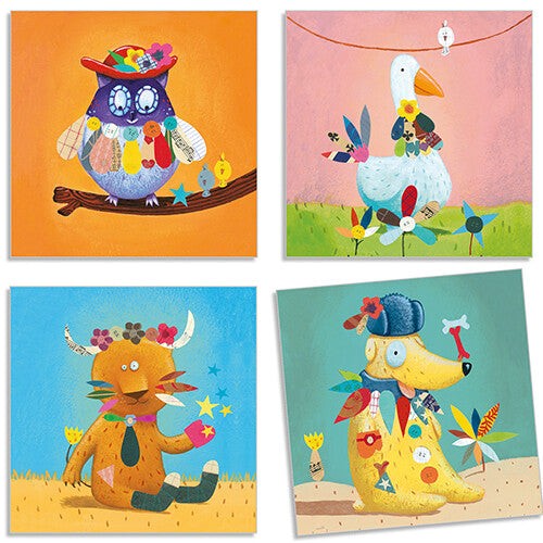 djeco stickerset dieren versieren | DJ08932 | 3