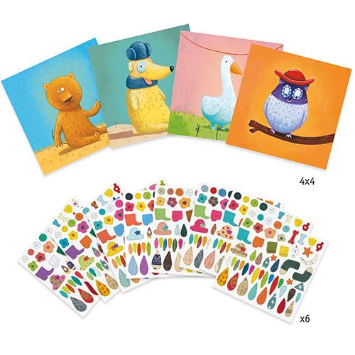 djeco stickerset dieren versieren | DJ08932 | 6