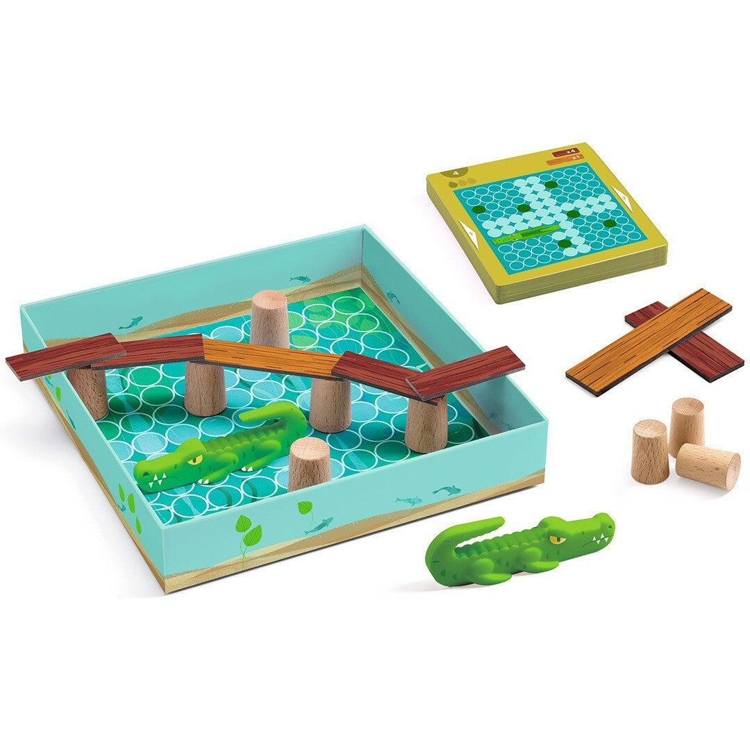 djeco strategiespel sologic - croco bridge | DJ00816 | 1