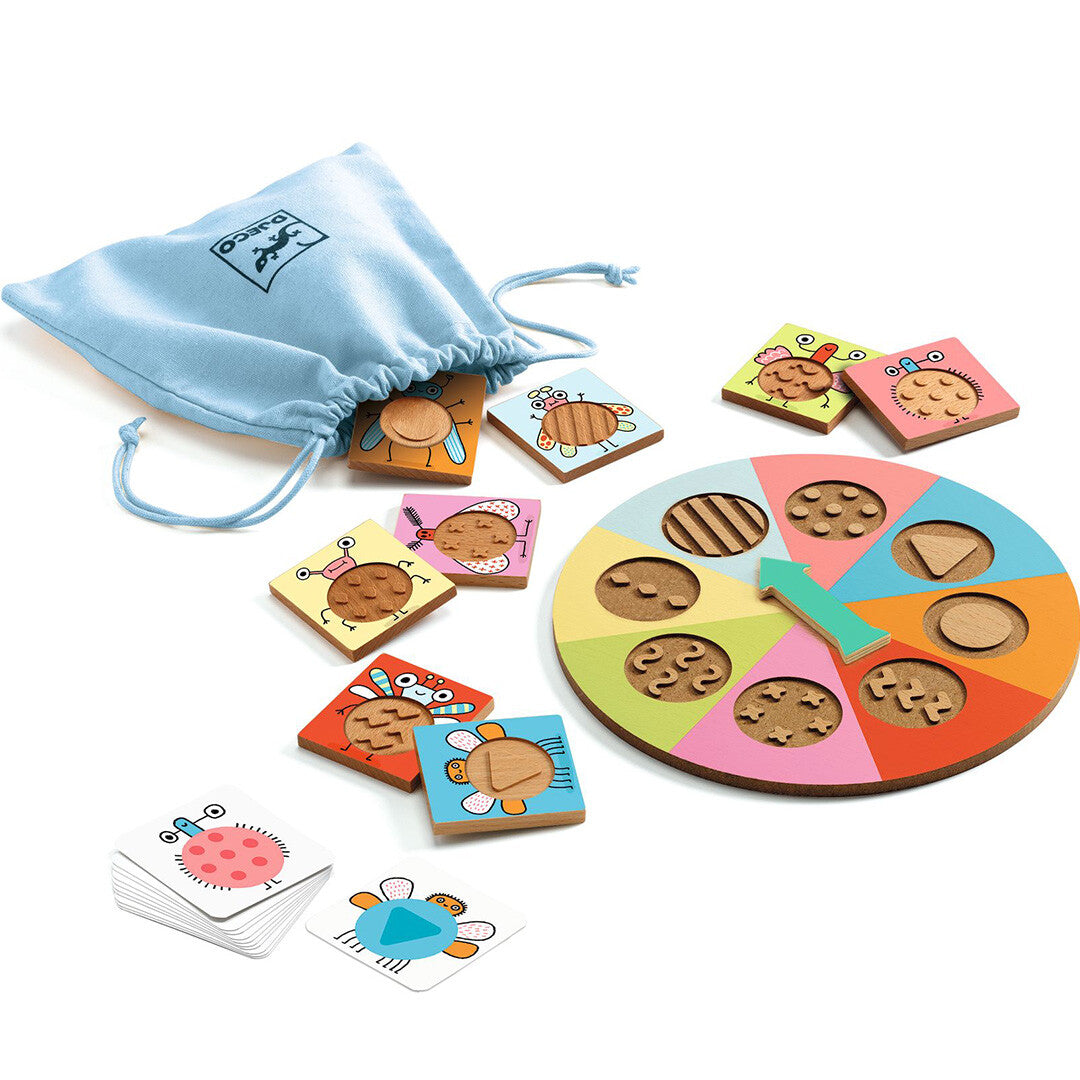 djeco tactiel spel - tactil-bzzz | DJ08259 | 0