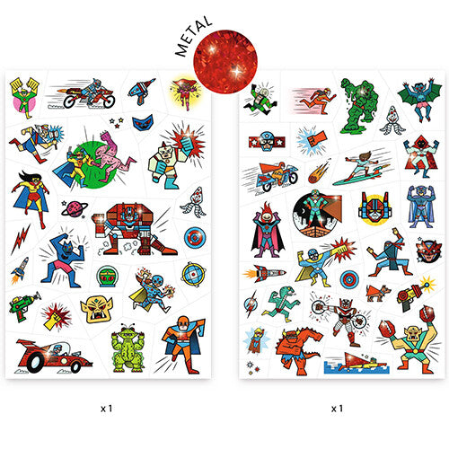 djeco tattoos superhelden en schurken | DJ09614 | 1