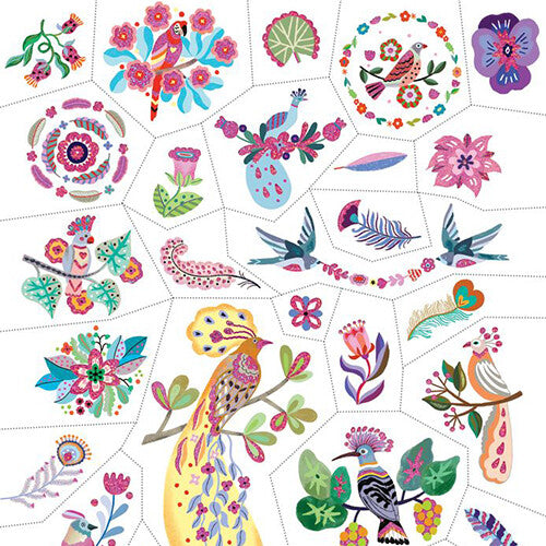 djeco tattoos vogels | DJ09615 | 2