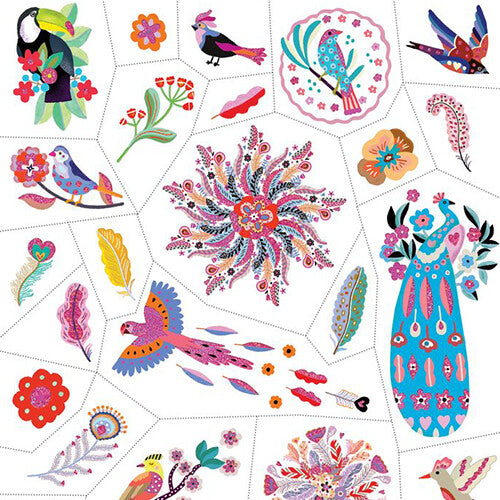 djeco tattoos vogels | DJ09615 | 3