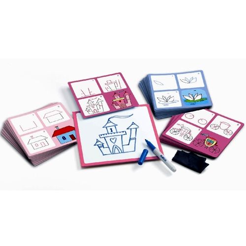djeco tekenkaarten step by step prinsessen | DJ08320 | 2