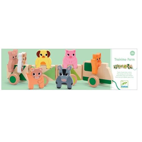 djeco trekfiguur trainimo - boerderij | DJ06317 | 2