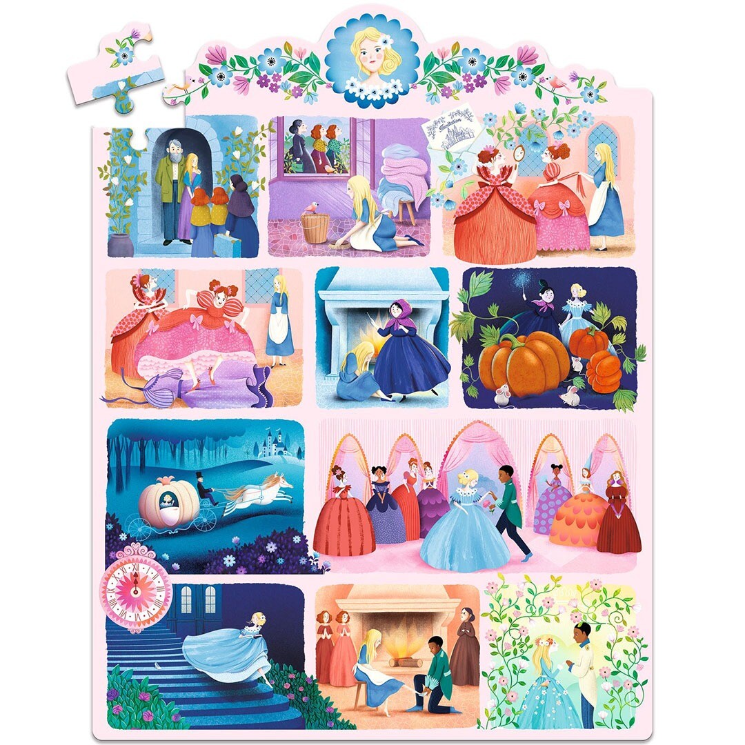 djeco verhalenpuzzel assepoester - 54st | DJ07053 | 1
