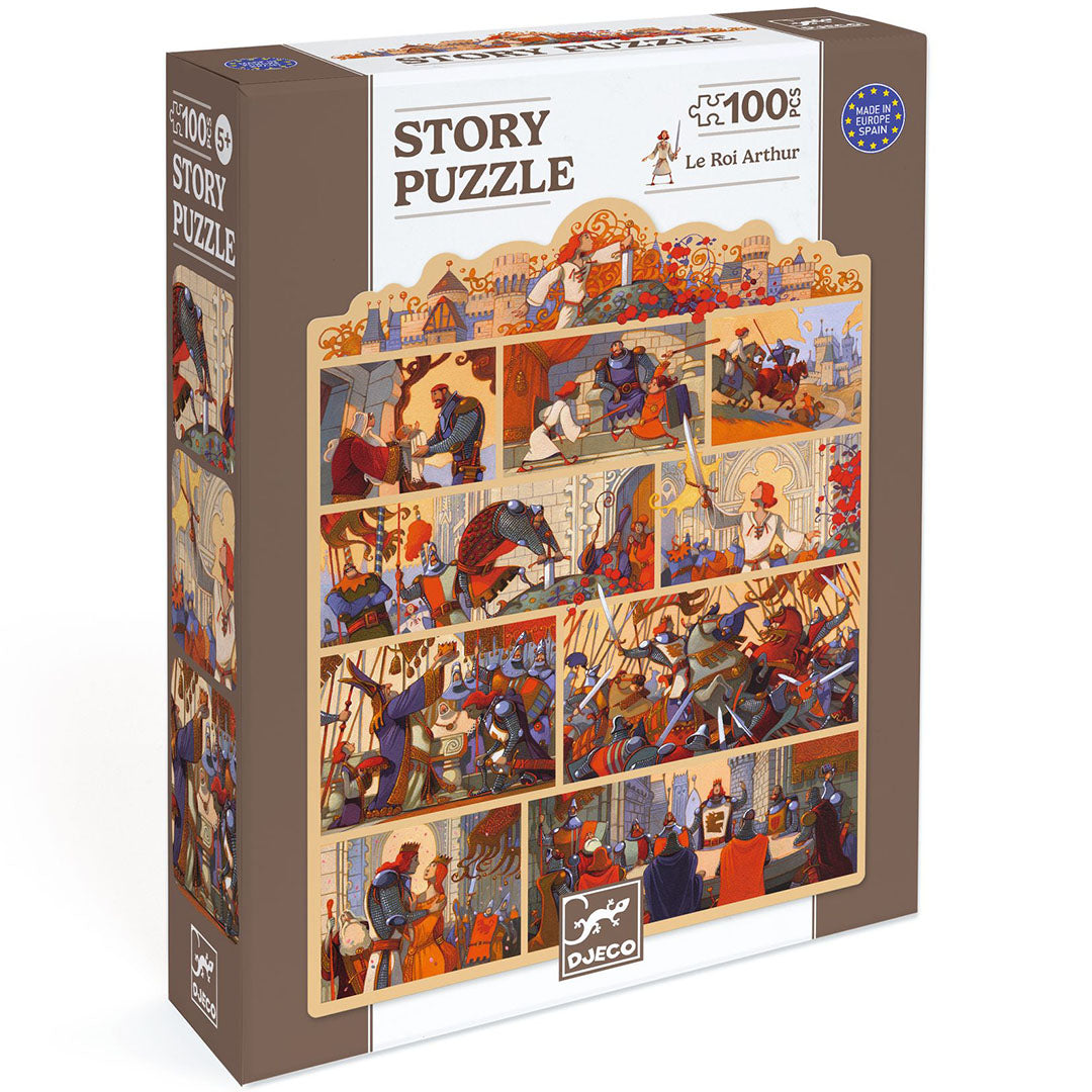 djeco verhalenpuzzel koning arthur - 100st | DJ07054 | 0