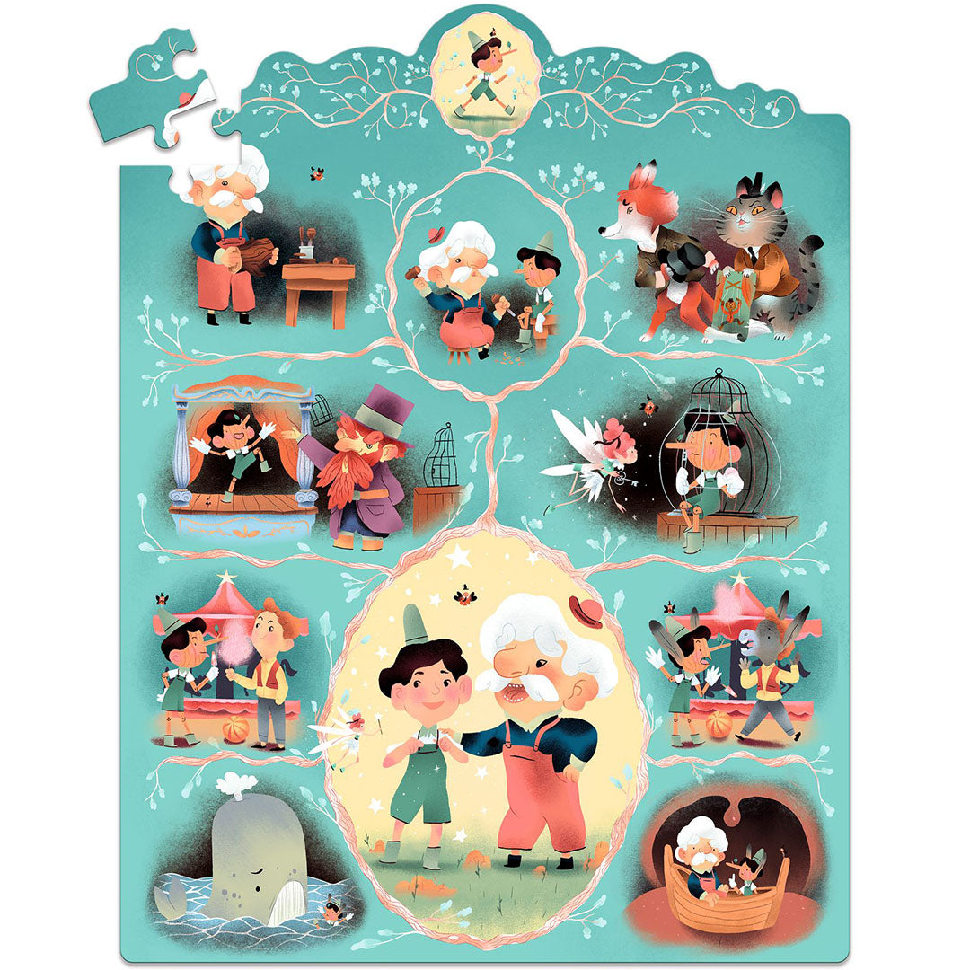 djeco verhalenpuzzel pinokkio - 54st | DJ07052 | 1
