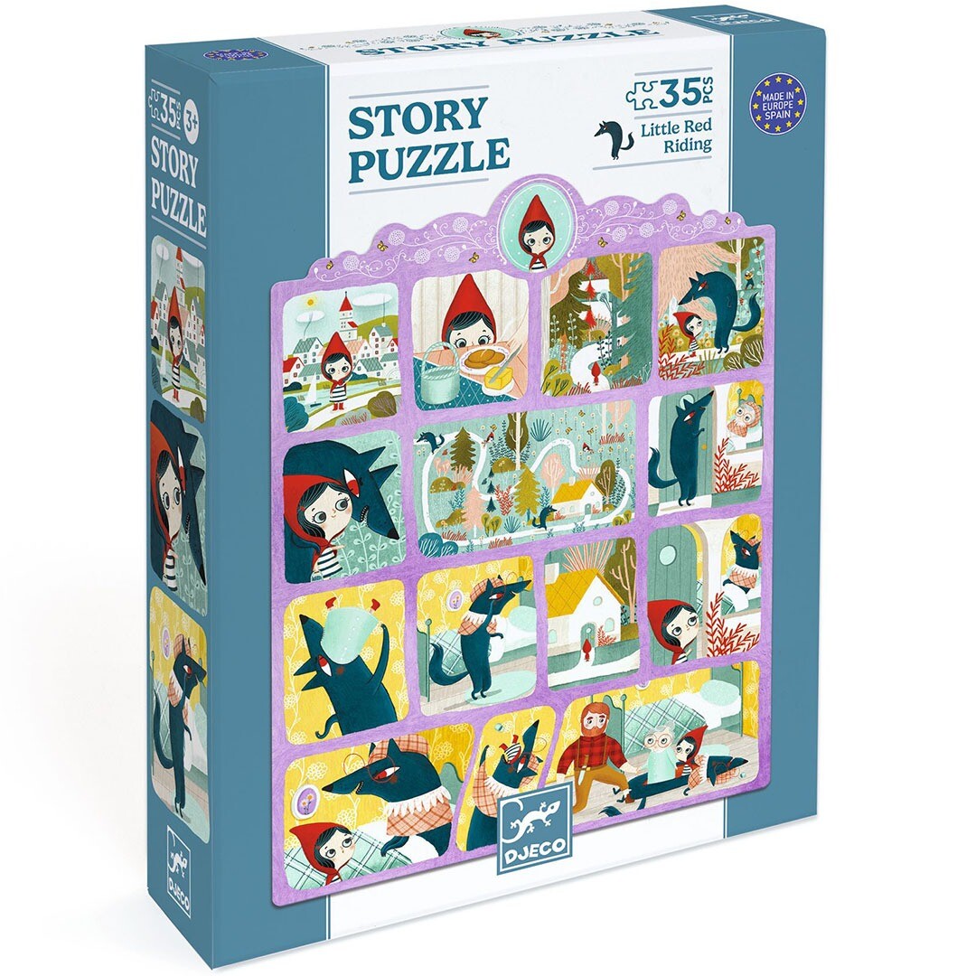 djeco verhalenpuzzel roodkapje - 35st | DJ07050 | 0