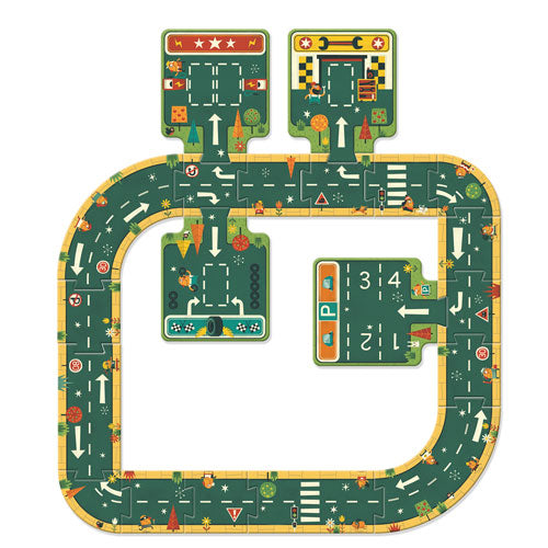 djeco vloerpuzzel autoweg - 21st | DJ07162 | 2