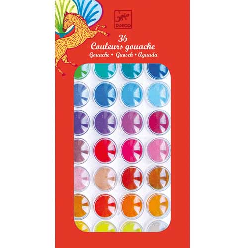 djeco waterverf - 36 kleuren  | DJ08873 | 0