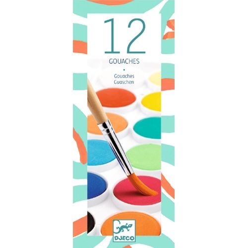 djeco waterverfset 12 kleuren | DJ08803 | 0