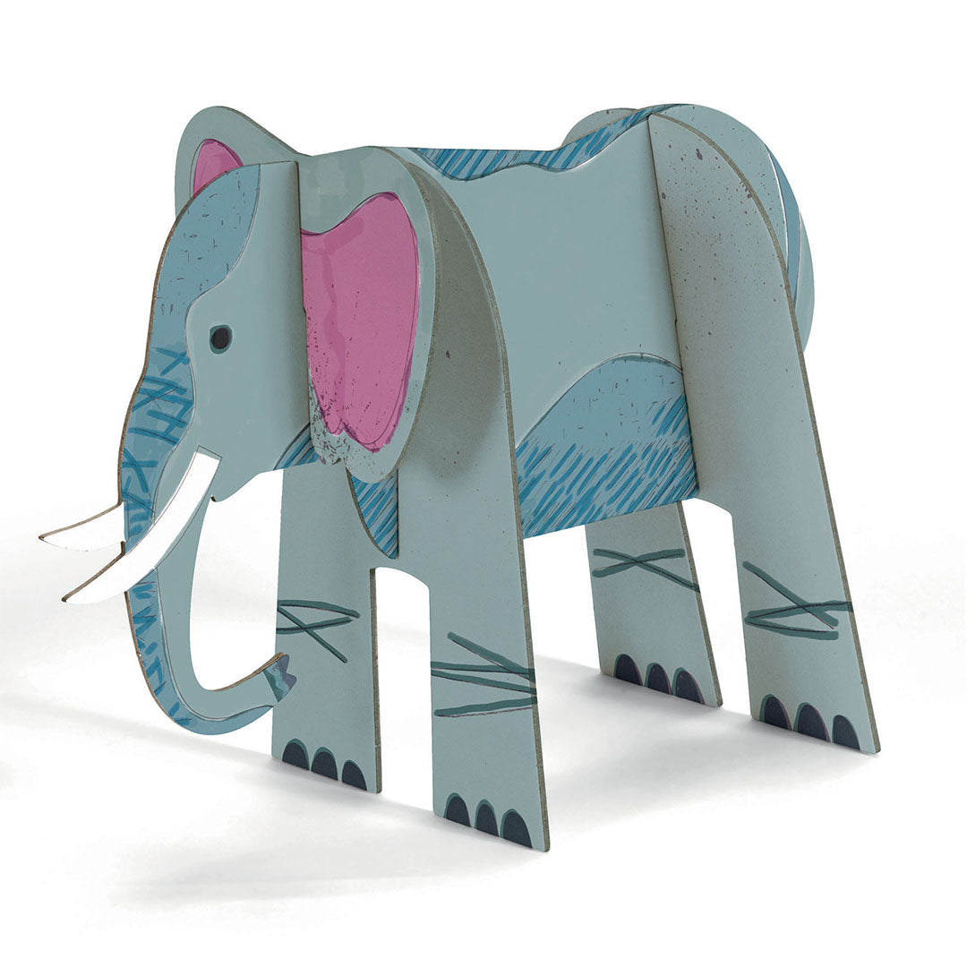 djeco 3D  kleurplaat speelfiguren - savanne