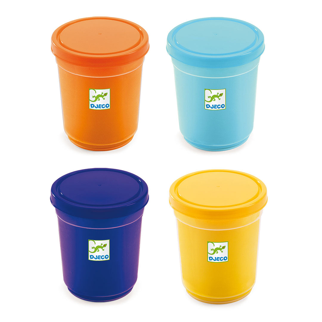 djeco 4 potjes boetseerklei - natuur