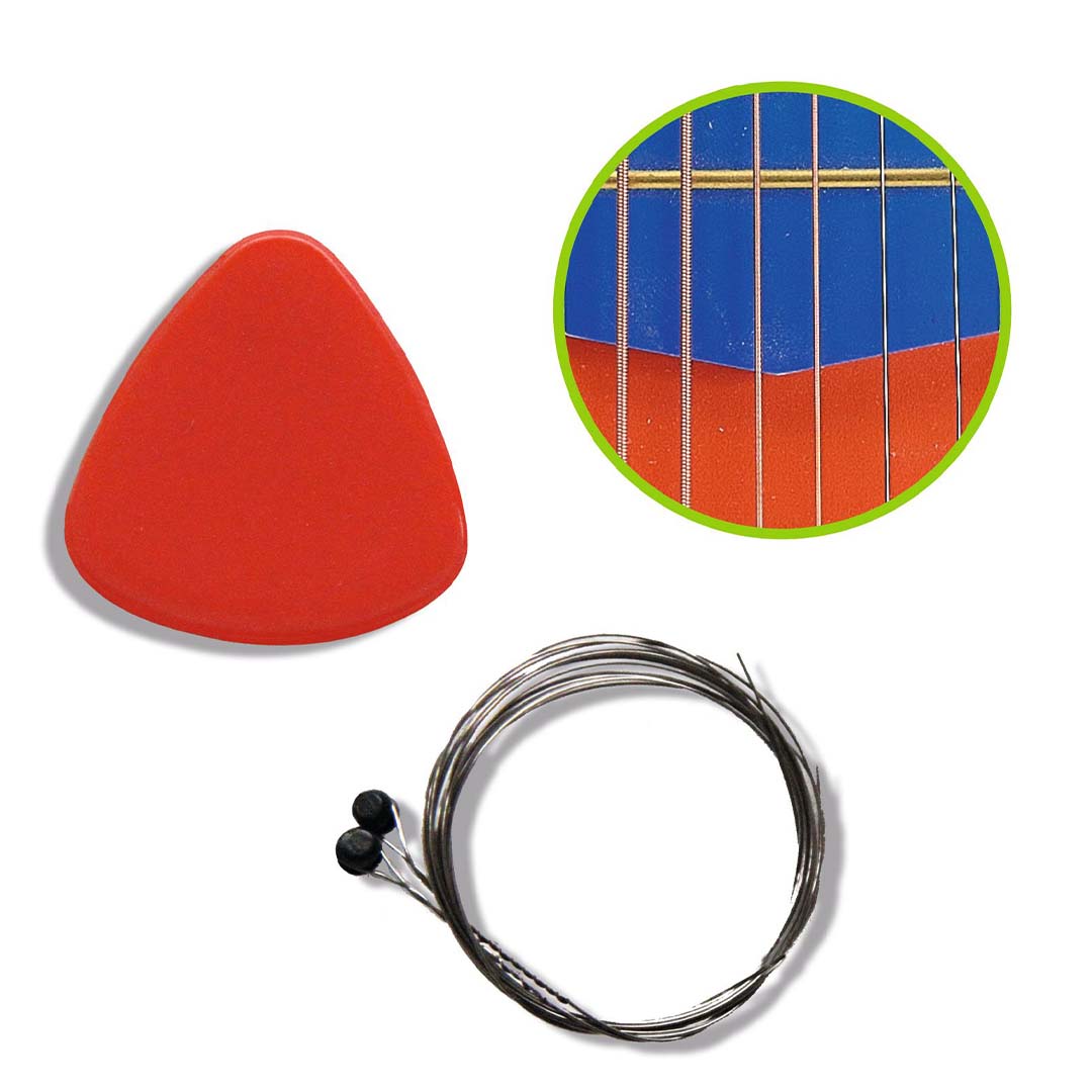 djeco gitaar animambo klein - oranje | DJ06041 | 2