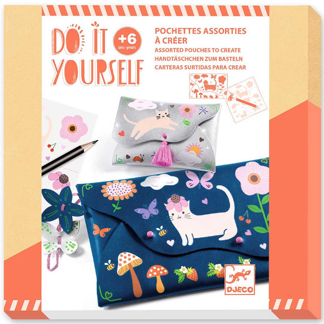 djeco knutselset tas en portemonnee - vrolijke vrienden | DJ07964 | 1