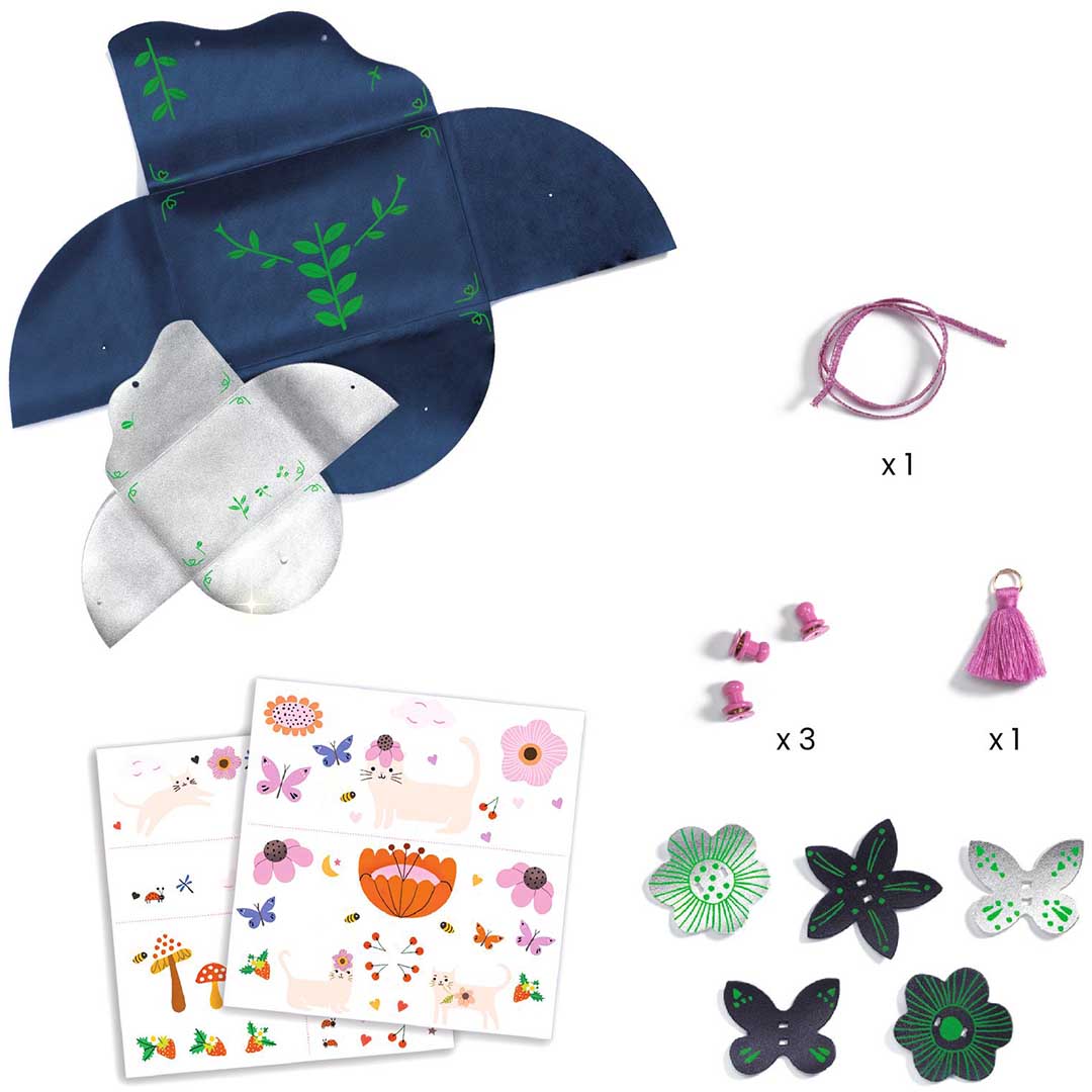 djeco knutselset tas en portemonnee - vrolijke vrienden | DJ07964 | 3