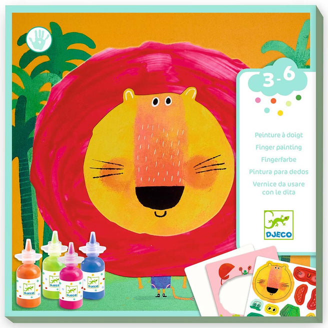 djeco knutselset vingerverf - gekke dieren | DJ00963 | 1