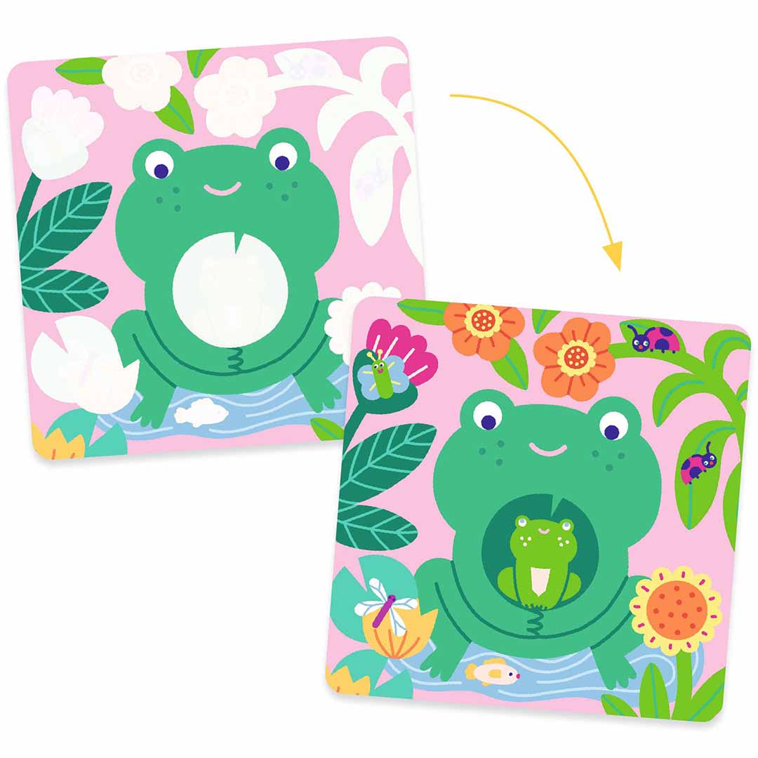 djeco magische kleurplaten - babydieren uit de tuin | DJ00953 | 3