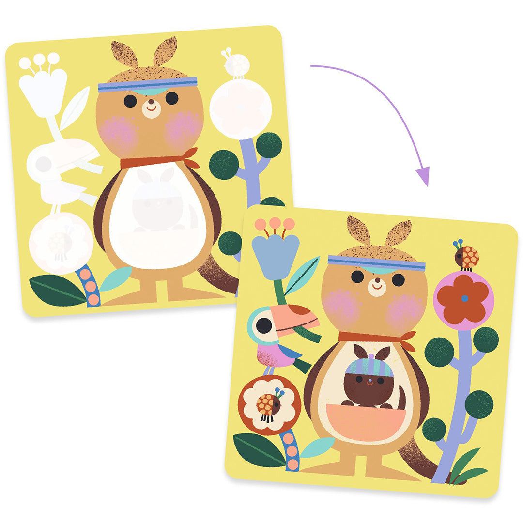 djeco magische kleurplaten - dierenbaby's van over de hele wereld | DJ00952 | 3