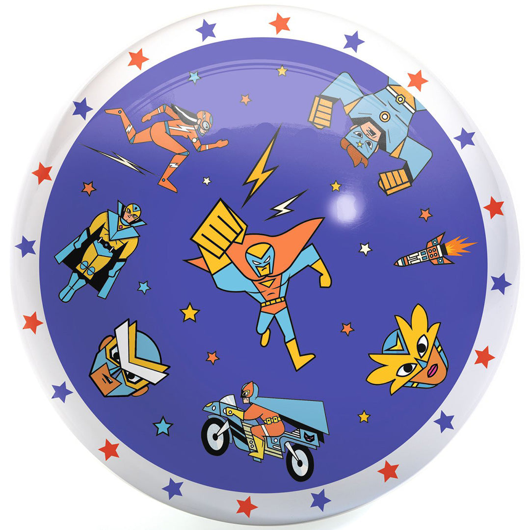 djeco speelbal superhelden - 22 cm | DJ00169 | 2