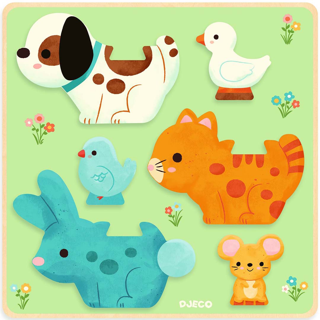 djeco stapelpuzzel - vrienden - 6st | DJ01083 | 2