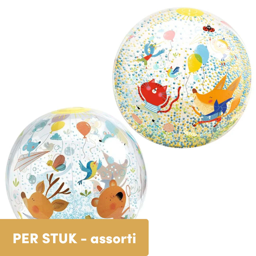 djeco strandbal bubbels - assorti | DJ00175 | 0