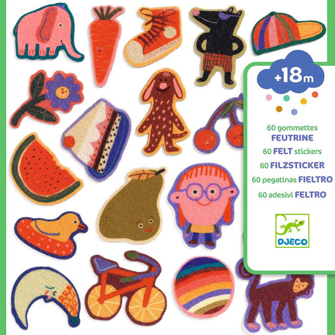 djeco vilten stickers - de grappige! | DJ00951 | 1