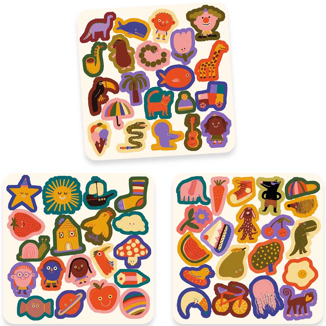 djeco vilten stickers - de grappige! | DJ00951 | 2