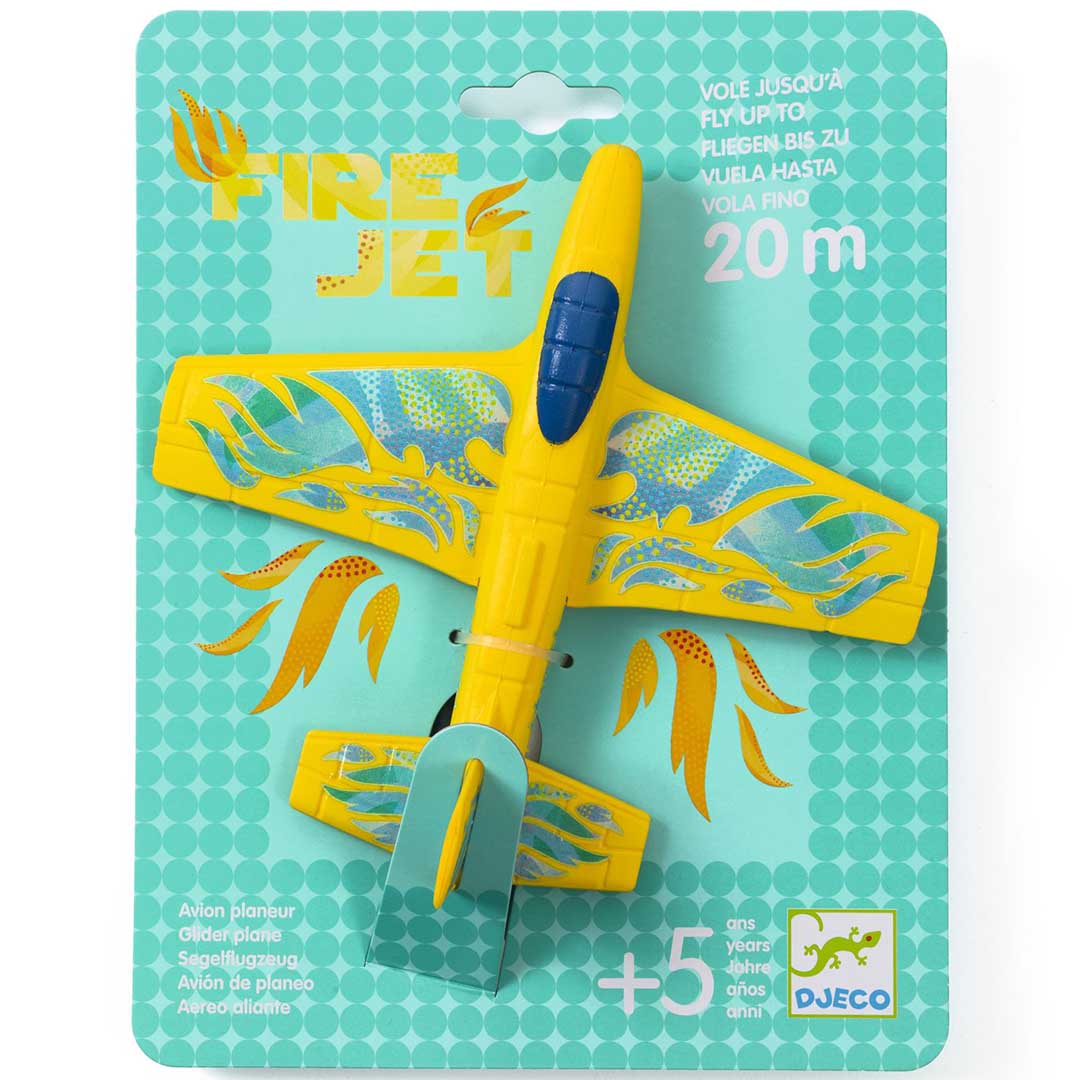 djeco zweefvliegtuig fire jet - 17,5 cm | DJ02100 | 1
