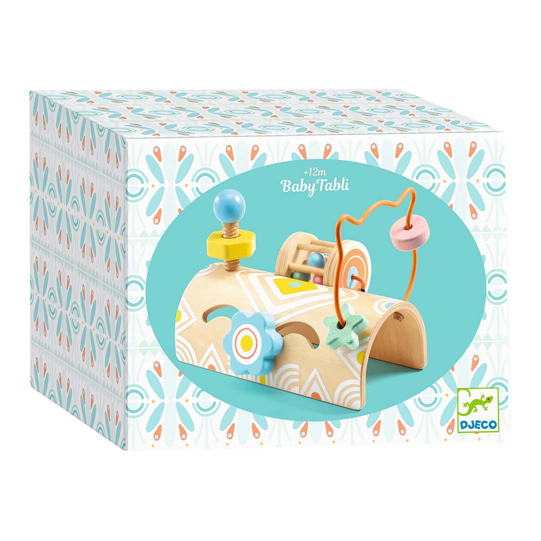 djeco activiteitenspel met kralenframe - baby tabli