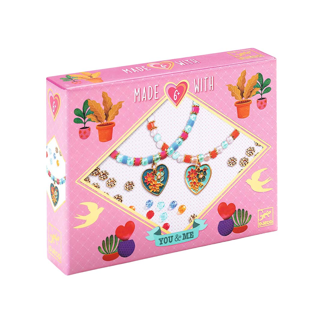 djeco armbandjes maken me & you - heart threading