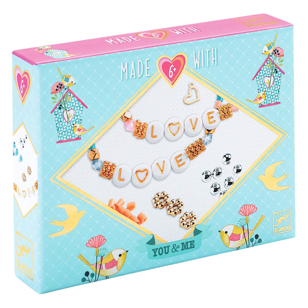 djeco armbandjes maken me & you - letter threading | DJ00012 | 0