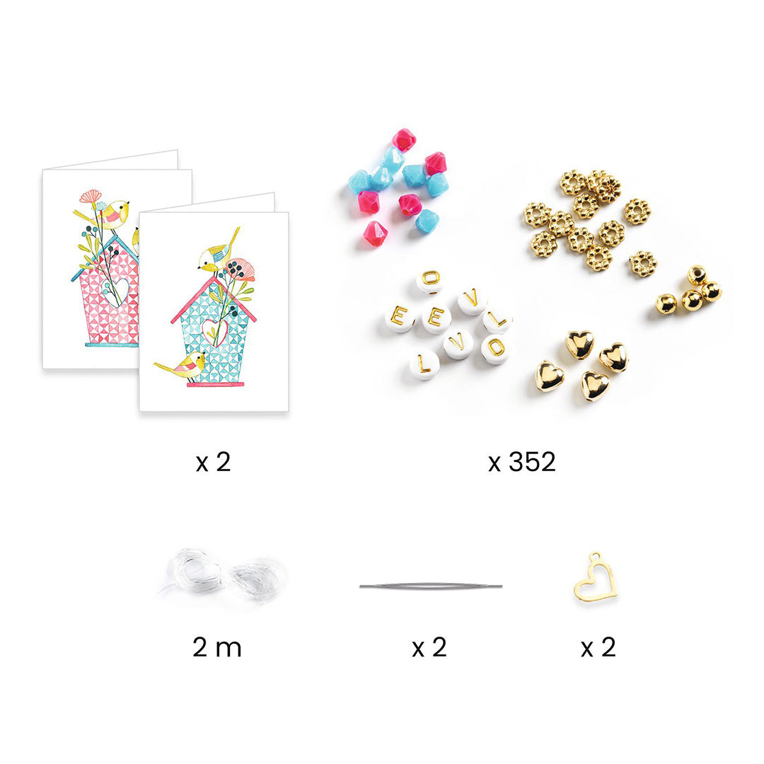 djeco armbandjes maken me & you - letter threading | DJ00012 | 2