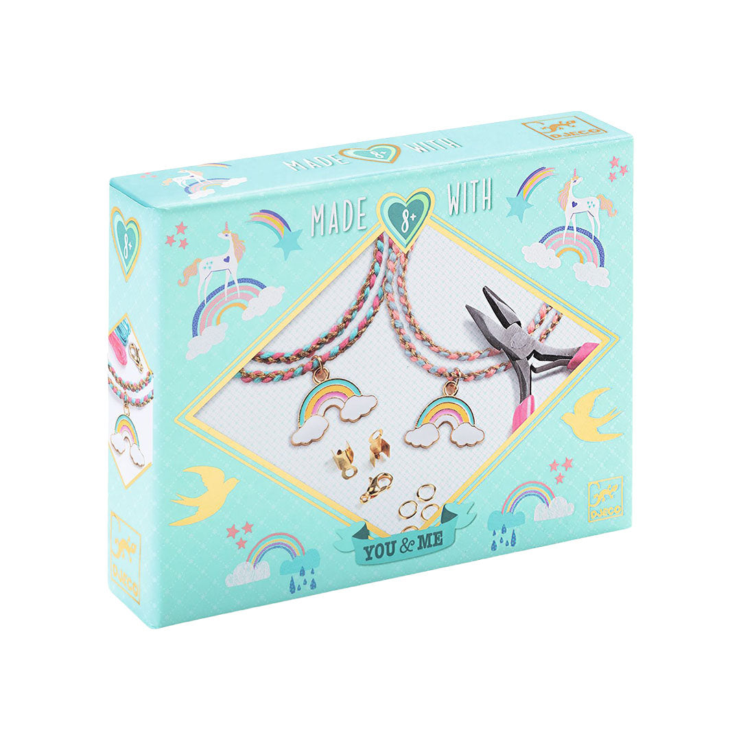 djeco armbandjes maken me & you - rainbow kumihimo | DJ00014 | 0