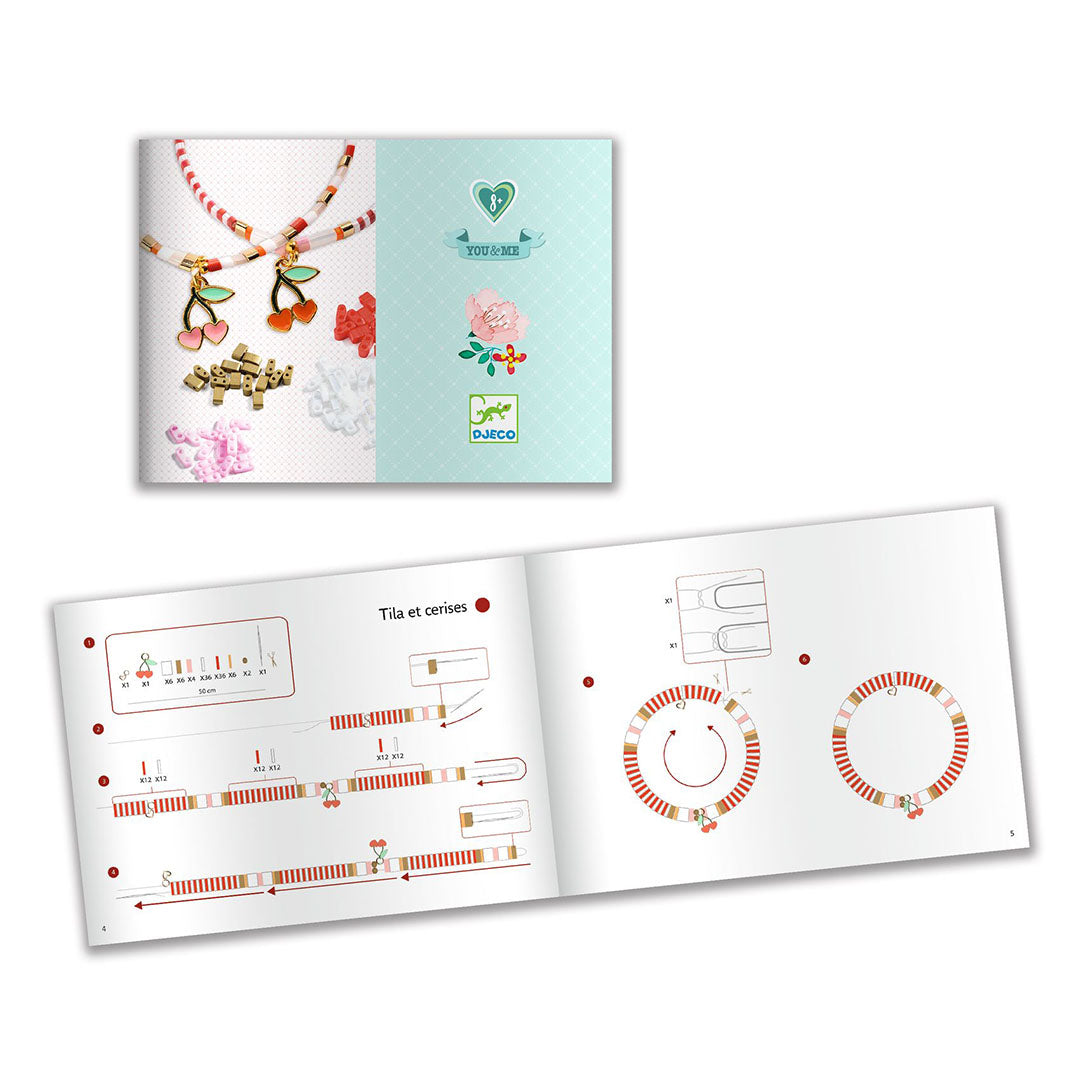 djeco armbandjes maken me & you - tila and cherries | DJ00017 | 3