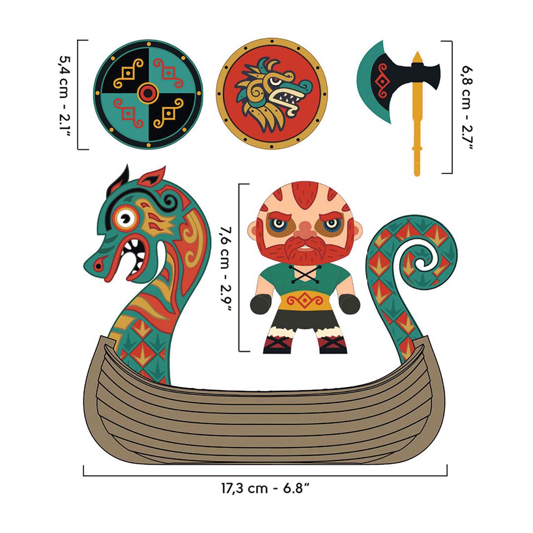 djeco arty toys - drak & drakkar