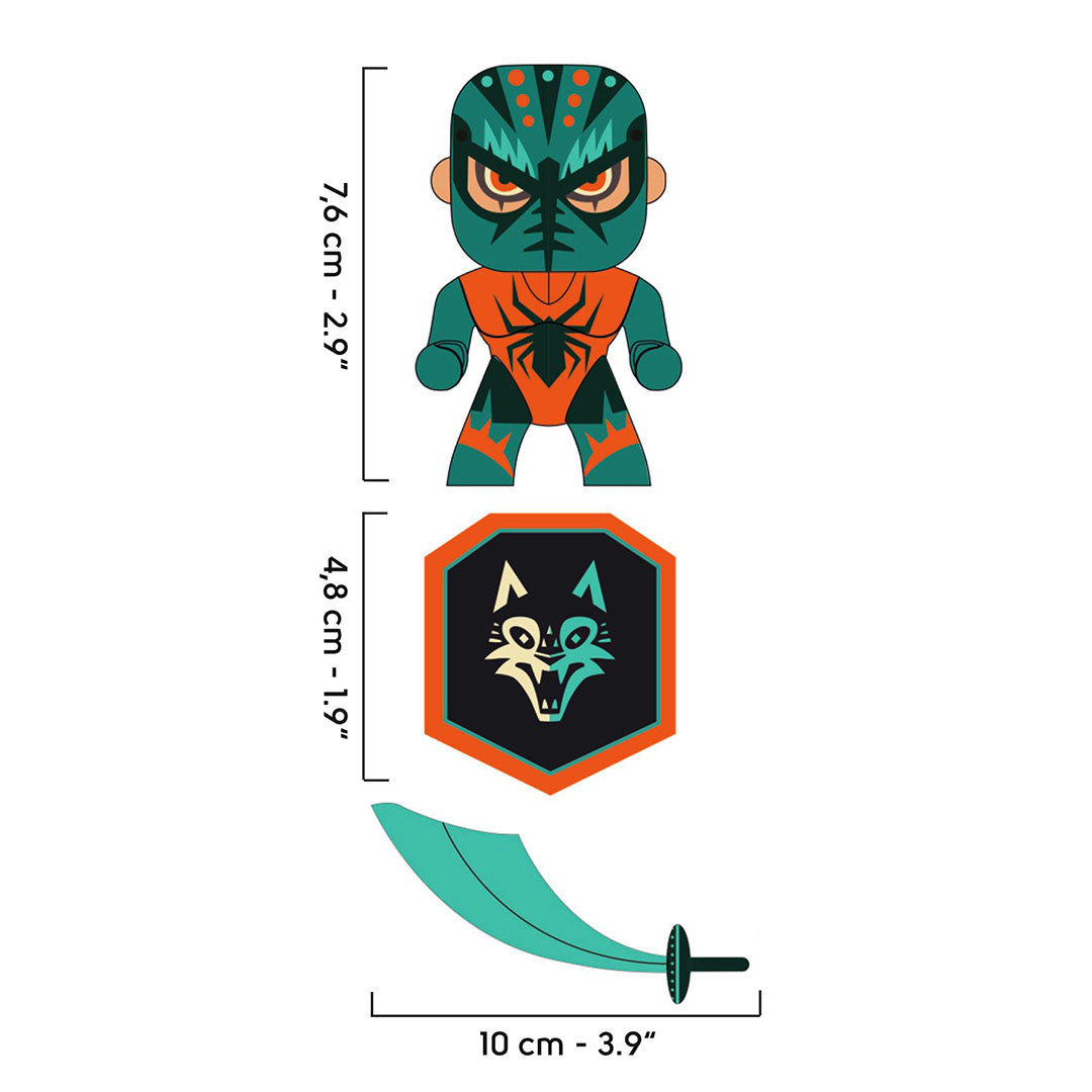 djeco arty toys - spider knight | DJ06739 | 3