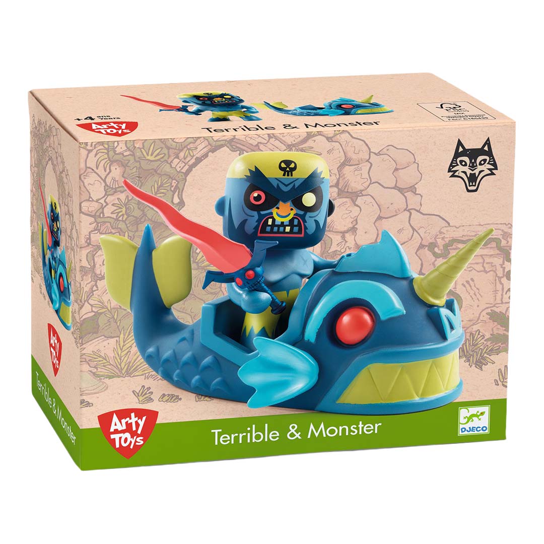 djeco arty toys - terrible & monster | DJ06839 | 3