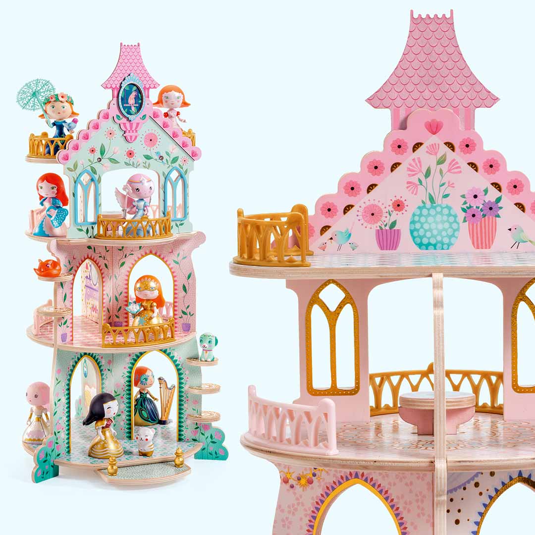 djeco arty toys poppenhuis - ze princess tower | DJ06787 | 1