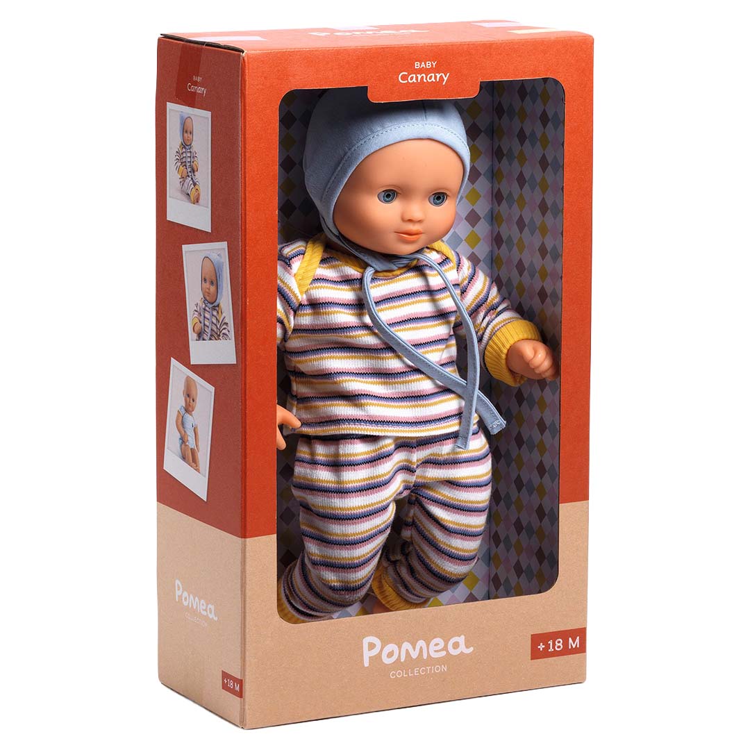 djeco babypop pomea - canary - 32 cm | DJ07871 | 3