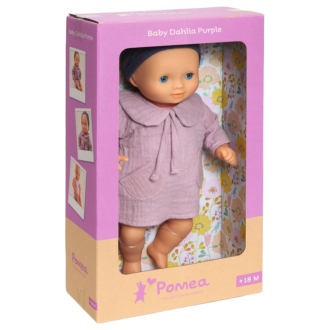 djeco babypop pomea - dahlia purple - 32 cm